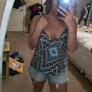 Multi colored flowy top!